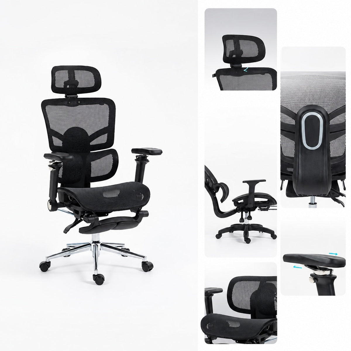 JY 031 Lumbar Support Footrest Gaming Chair