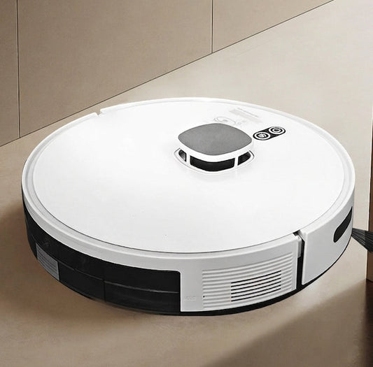 V8 LDS robot vacuum and mop in a modern home