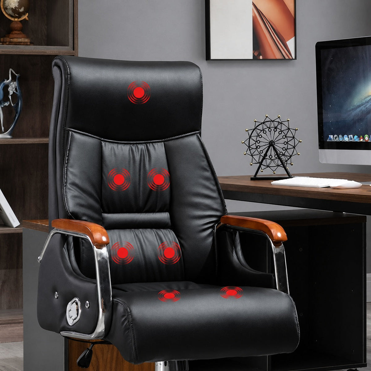 JY 902 Black PU Leather Executive Chair