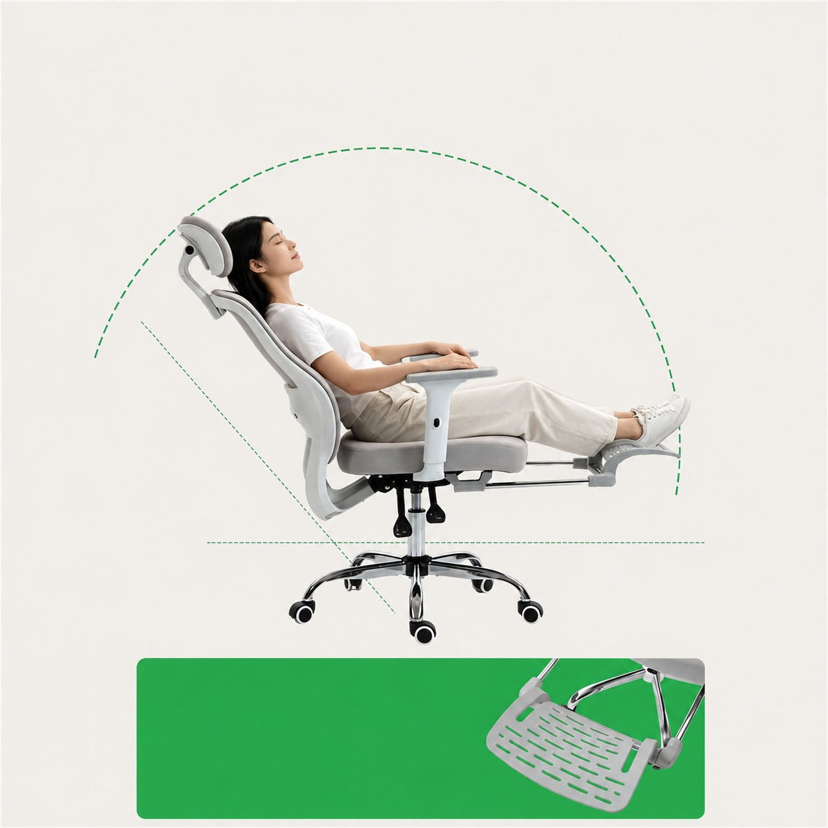 JY F03 Footrest Reclining Executive Chair
