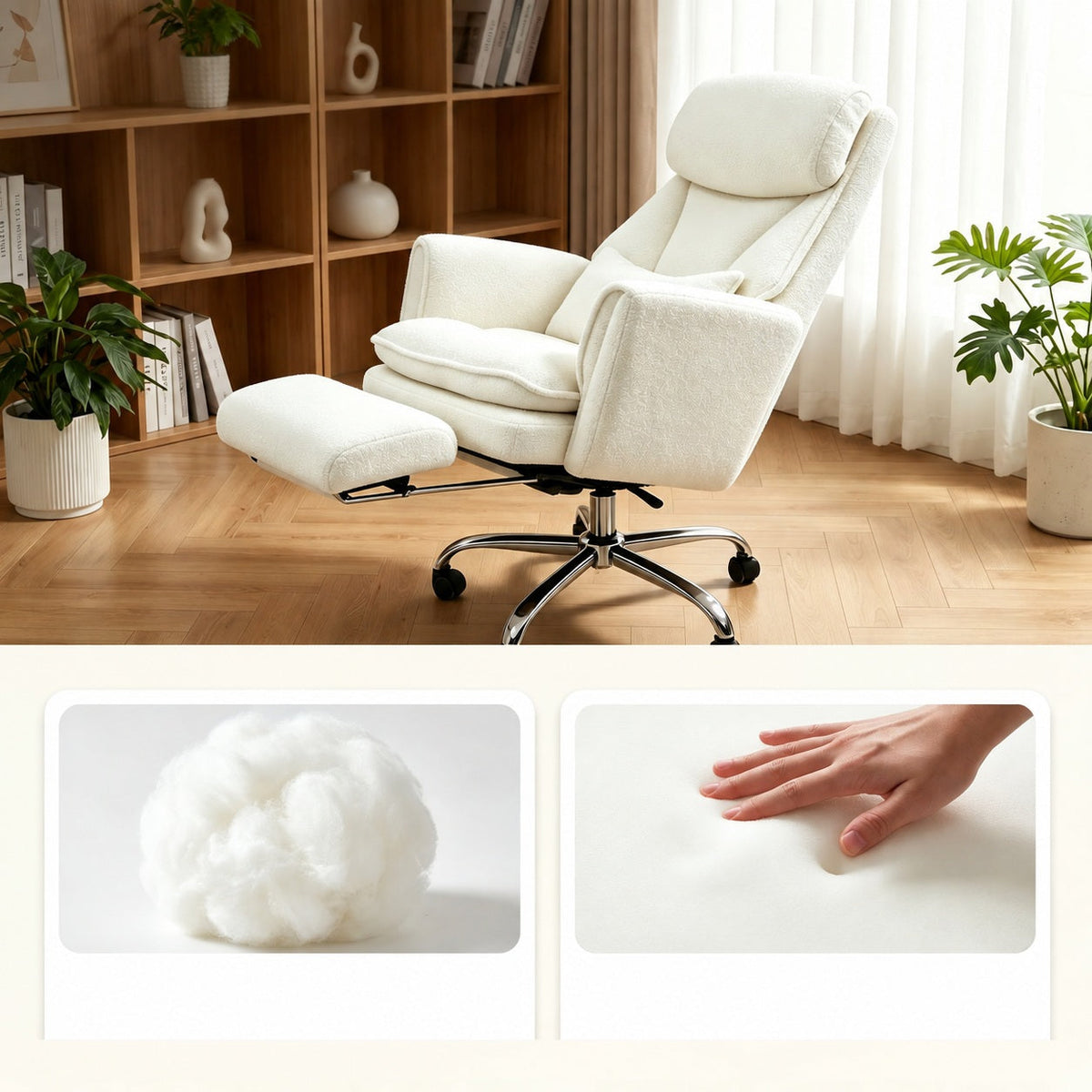 JY 6231 Footrest Reclining Study Chair