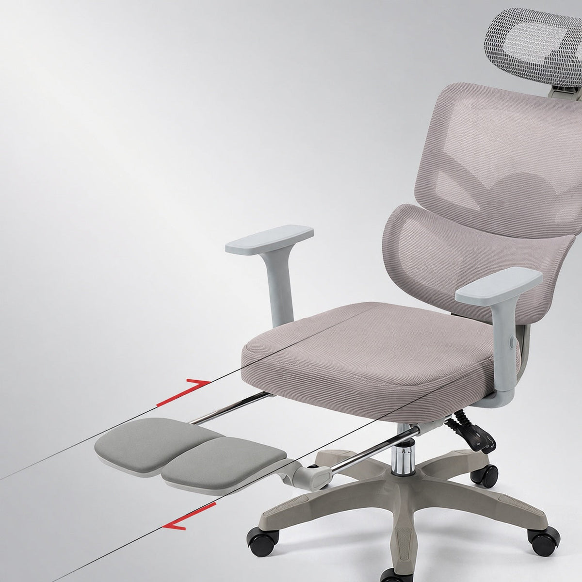 JY 030 Lumbar Support Footrest Gaming Chair