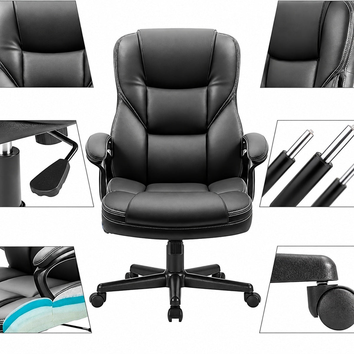 JY 101 Reclining PU Leather Ergonomic Office Chair