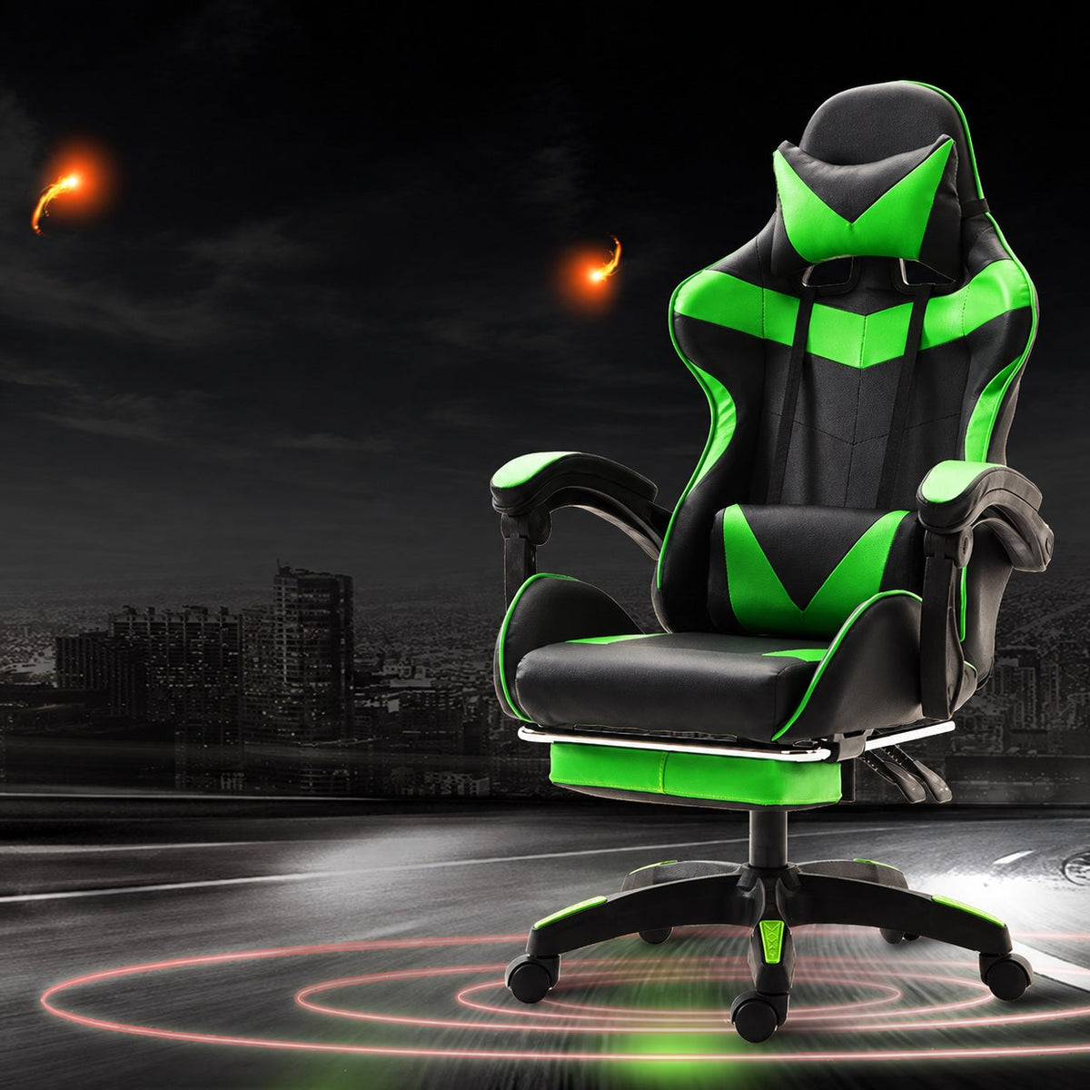 JY 1069 Footrest Reclining Gaming Chair