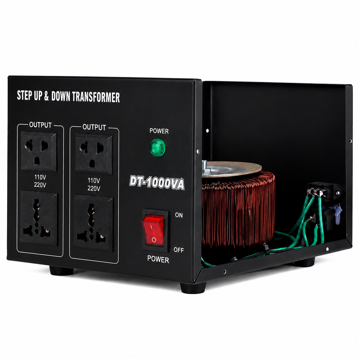 WIL-DT1000 Step Up and Step Down Voltage Transformer, 110V/220V Household Voltage Converter, OEM Ready