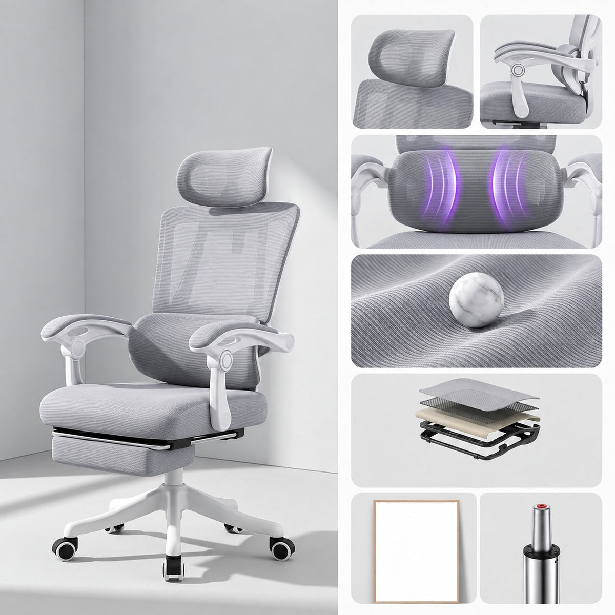 JY 805 Footrest Reclining Gaming Chair