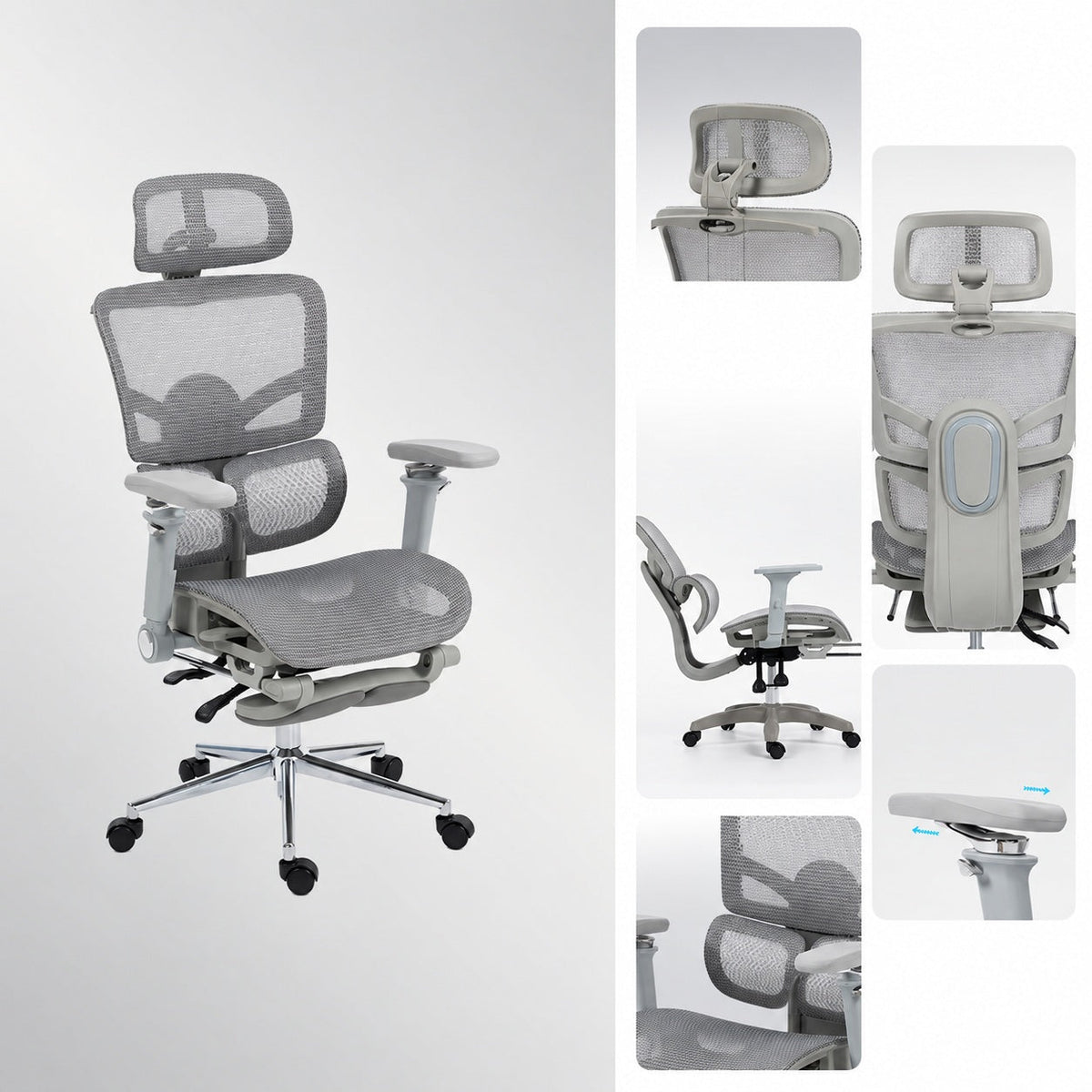 JY 031 Lumbar Support Footrest Gaming Chair