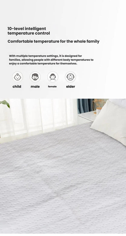 Blanket | Electric Blanket Dual Control Pure White Ultrasonic