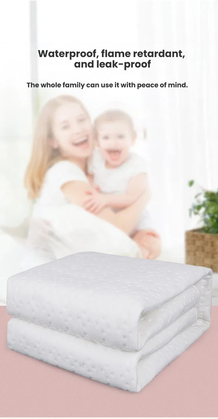 Blanket | Electric Blanket Dual Control Pure White Ultrasonic
