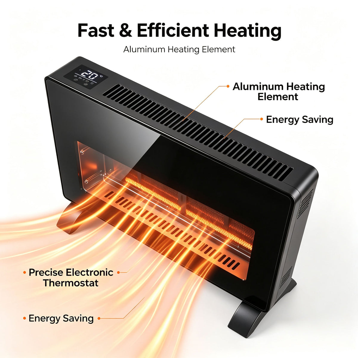 Heater | Smart WiFi Glass Panel Heater