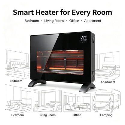 Heater | Smart WiFi Glass Panel Heater