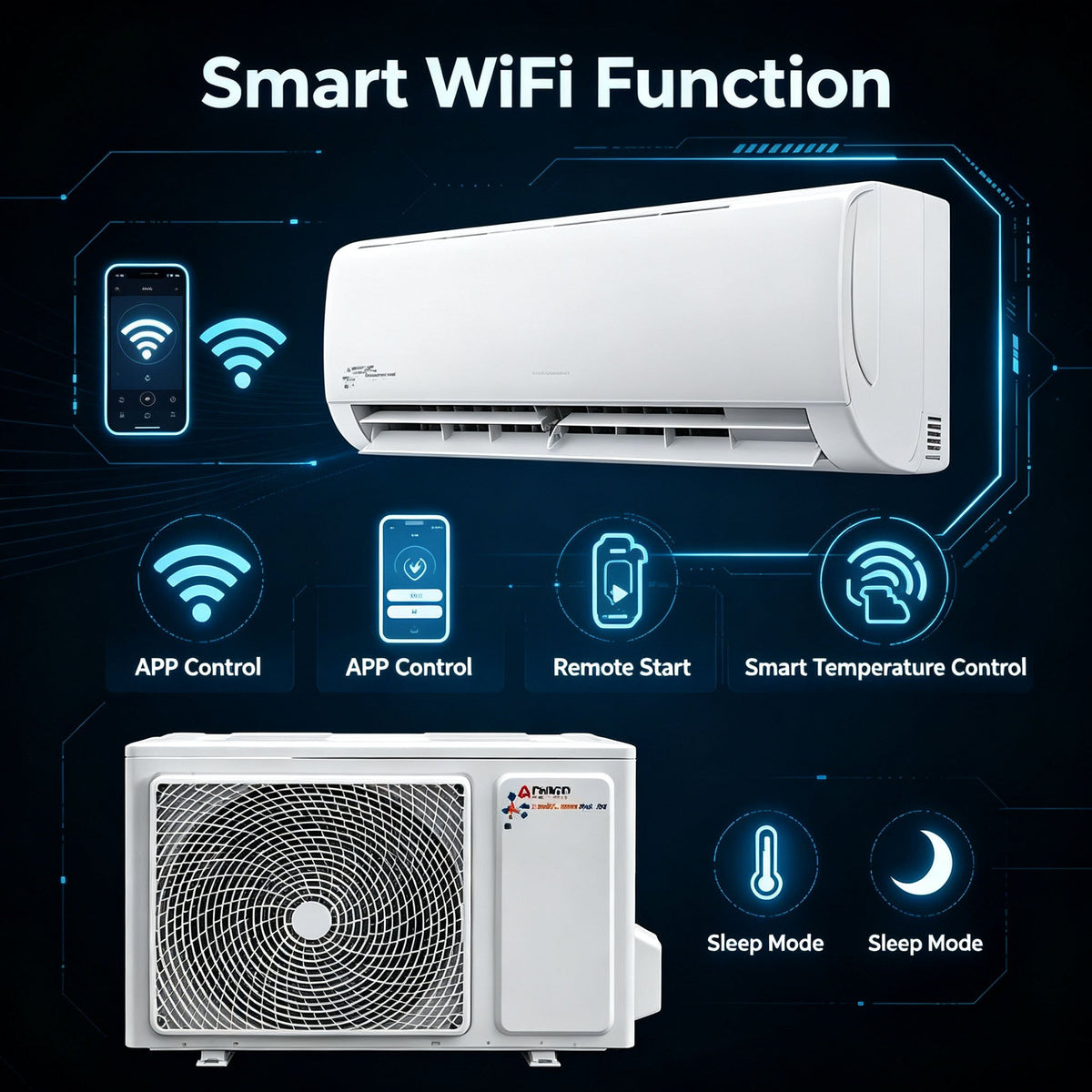 AC Smart WiFi R32 Inverter Split Air Contioner