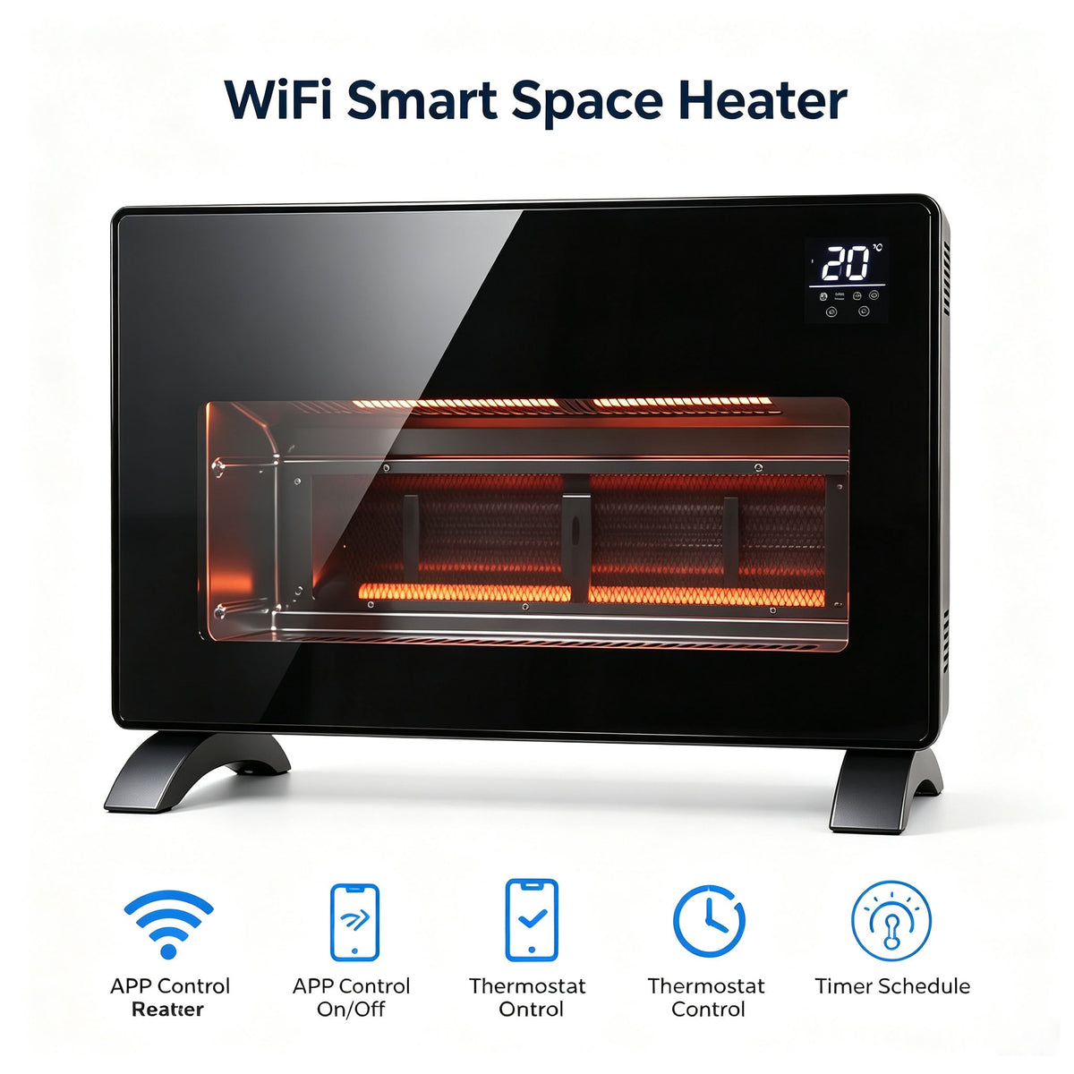 Heater | Smart WiFi Glass Panel Heater