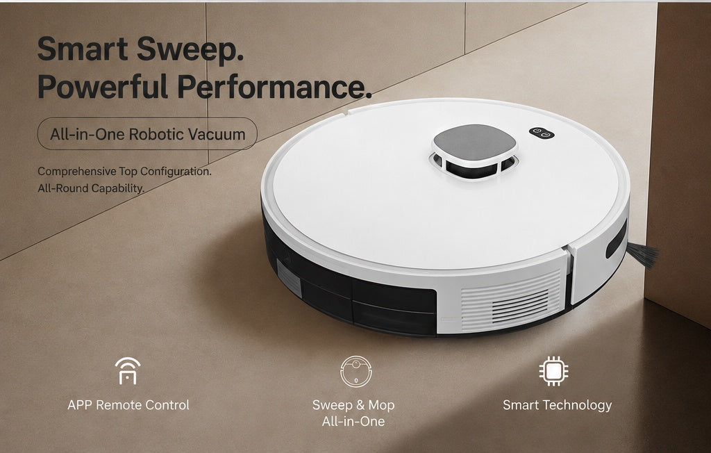 LDS Robot Vacuum & Mop with Smart Mapping – All-in-One Cleaning