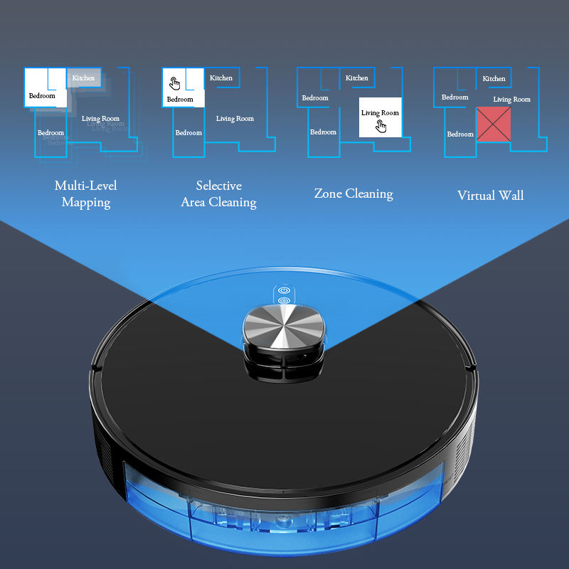 V8 Laser Navigation Robot Vacuum and Mop with App Control"
    }
  ]