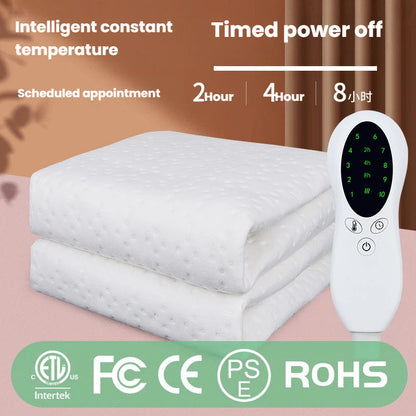 Blanket | Electric Blanket Dual Control Pure White Ultrasonic
