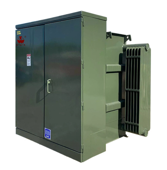 Transformer | Three-phase American-style transformer substation