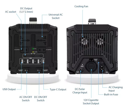 Lipower G500L 460Wh 500W Portable Power Station